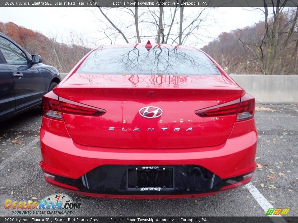 2020 Hyundai Elantra SEL Scarlet Red Pearl / Gray Photo #3