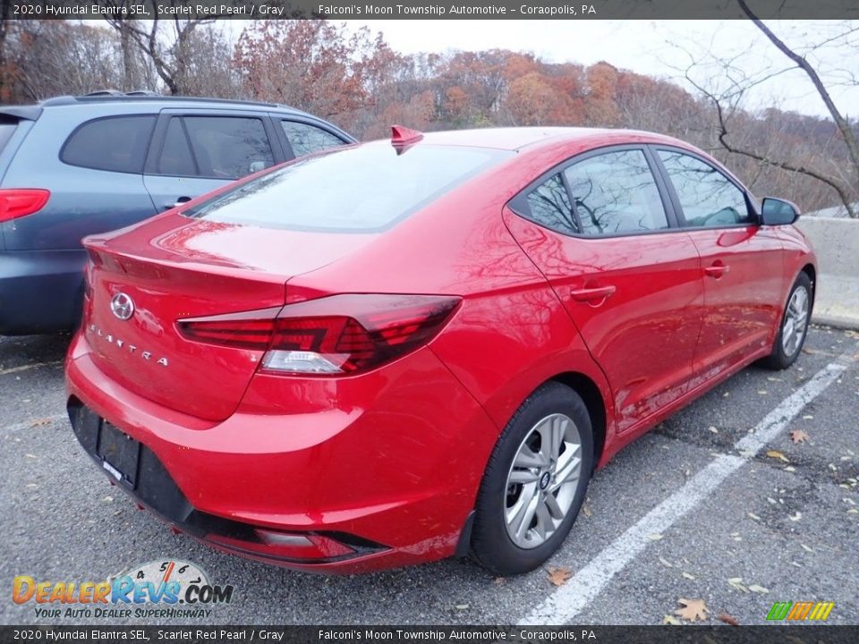 2020 Hyundai Elantra SEL Scarlet Red Pearl / Gray Photo #4
