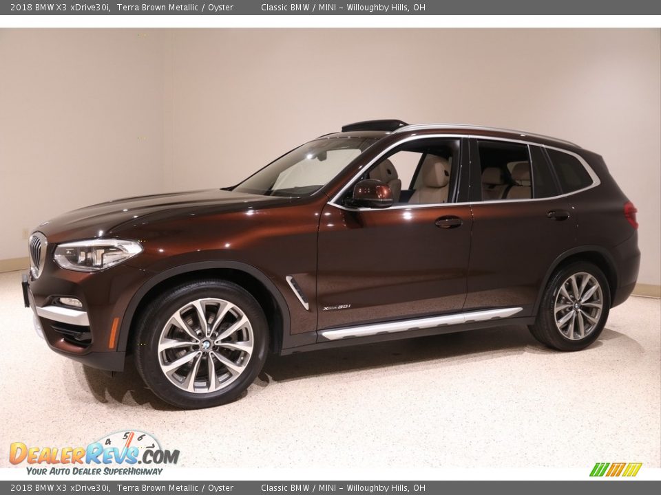 2018 BMW X3 xDrive30i Terra Brown Metallic / Oyster Photo #3