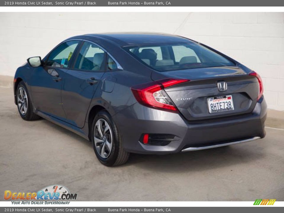 2019 Honda Civic LX Sedan Sonic Gray Pearl / Black Photo #2