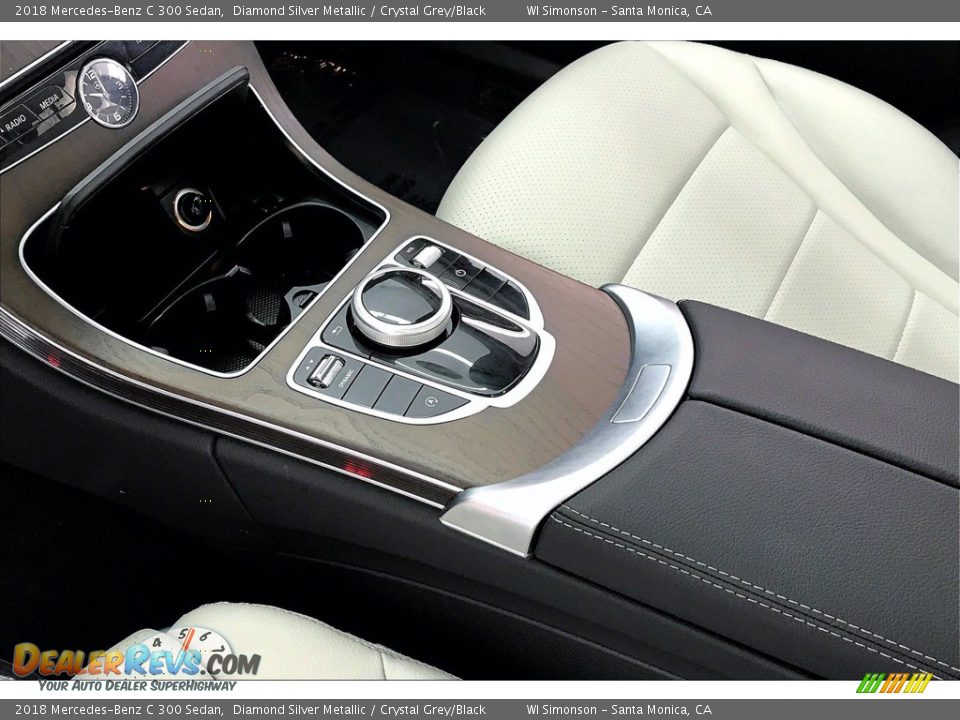 2018 Mercedes-Benz C 300 Sedan Diamond Silver Metallic / Crystal Grey/Black Photo #17
