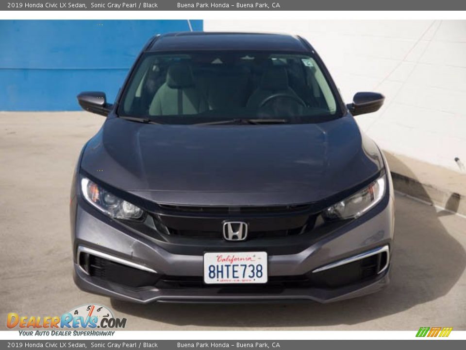 2019 Honda Civic LX Sedan Sonic Gray Pearl / Black Photo #7