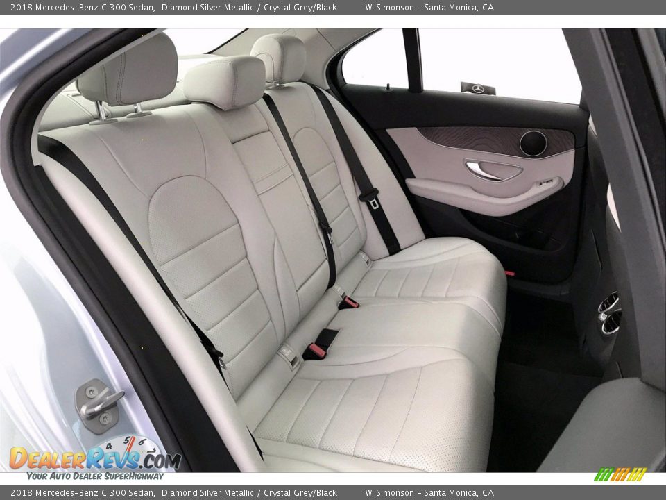 2018 Mercedes-Benz C 300 Sedan Diamond Silver Metallic / Crystal Grey/Black Photo #19