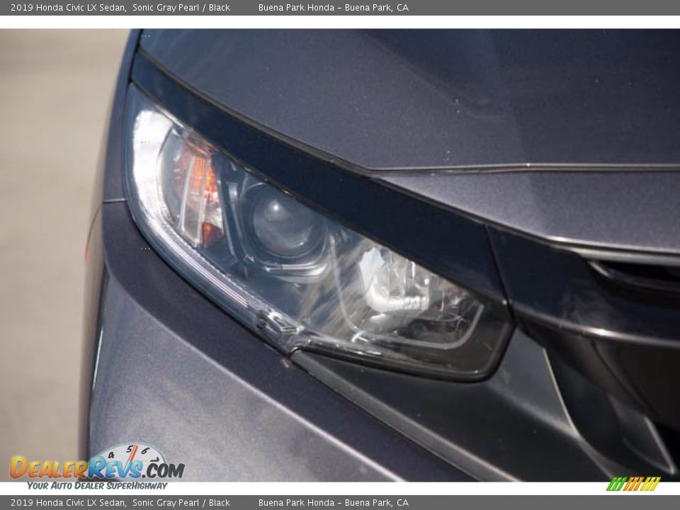 2019 Honda Civic LX Sedan Sonic Gray Pearl / Black Photo #8
