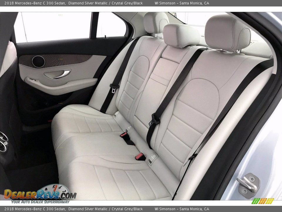 2018 Mercedes-Benz C 300 Sedan Diamond Silver Metallic / Crystal Grey/Black Photo #20