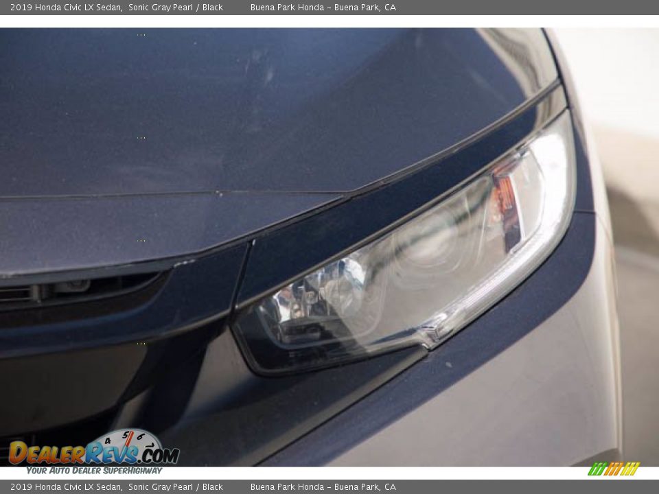 2019 Honda Civic LX Sedan Sonic Gray Pearl / Black Photo #9