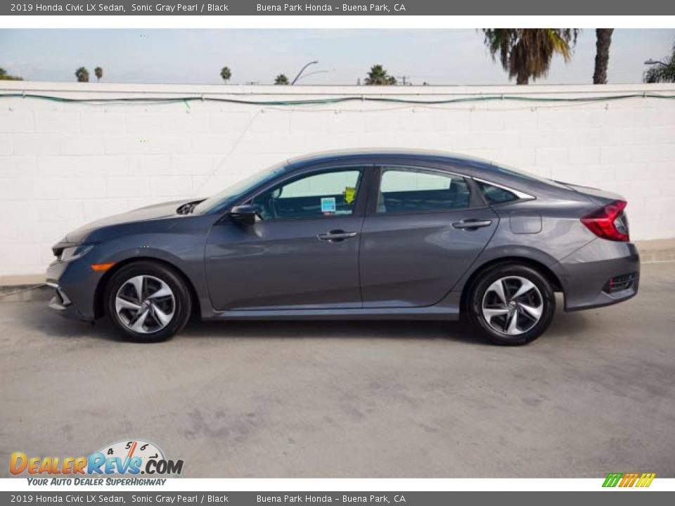 2019 Honda Civic LX Sedan Sonic Gray Pearl / Black Photo #10