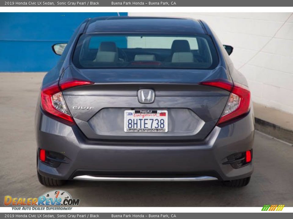 2019 Honda Civic LX Sedan Sonic Gray Pearl / Black Photo #11