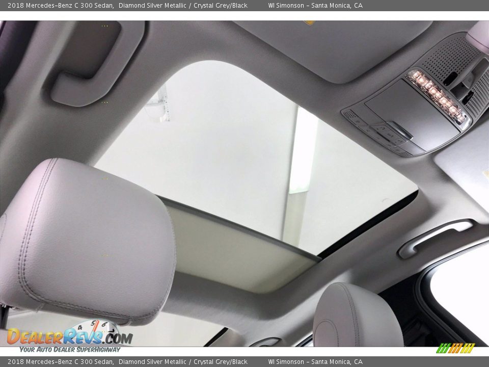 2018 Mercedes-Benz C 300 Sedan Diamond Silver Metallic / Crystal Grey/Black Photo #25