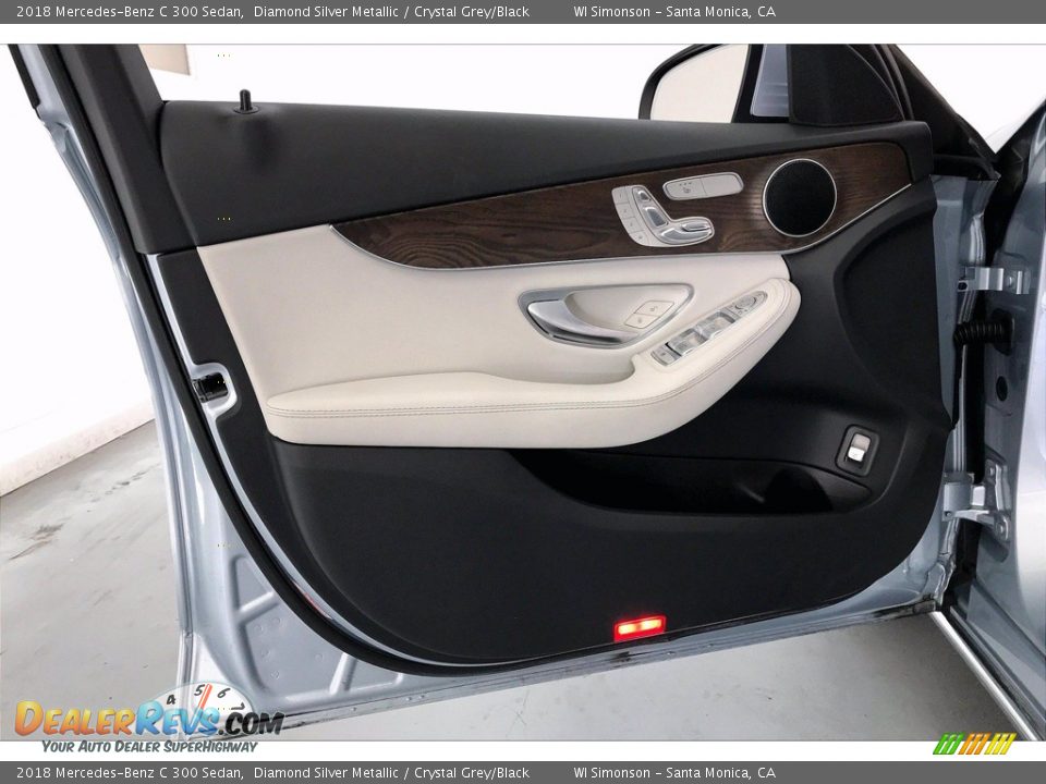 2018 Mercedes-Benz C 300 Sedan Diamond Silver Metallic / Crystal Grey/Black Photo #26