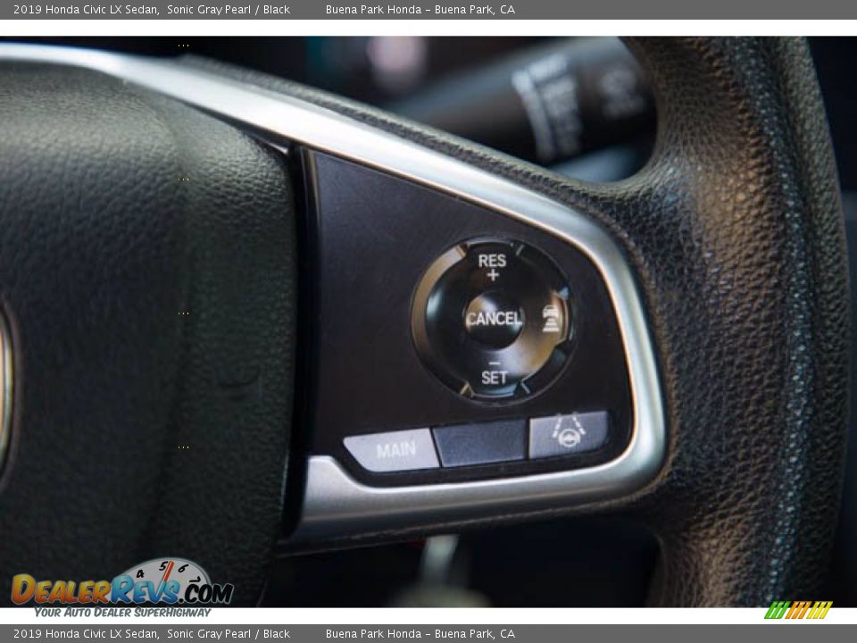 2019 Honda Civic LX Sedan Sonic Gray Pearl / Black Photo #17