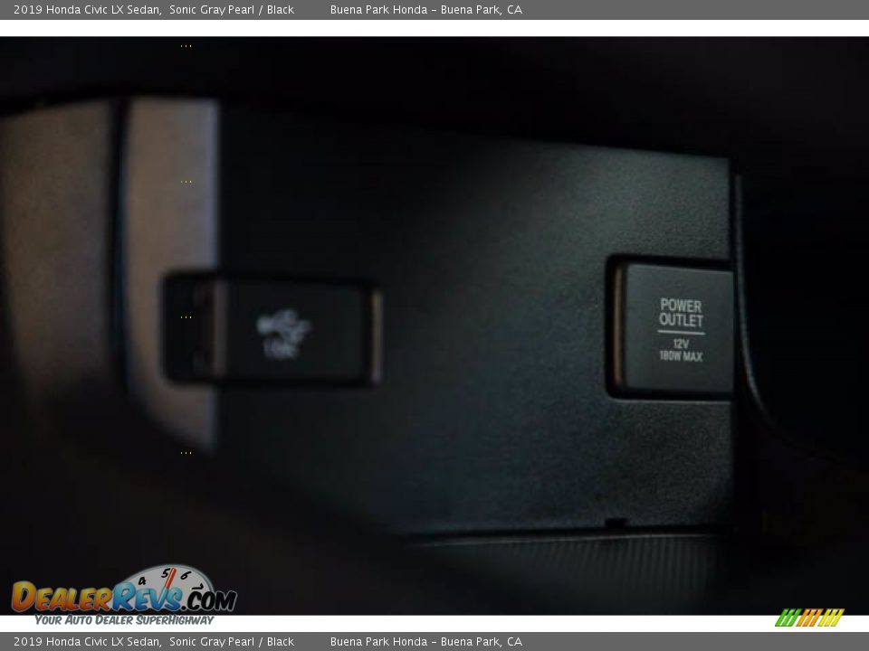 2019 Honda Civic LX Sedan Sonic Gray Pearl / Black Photo #18