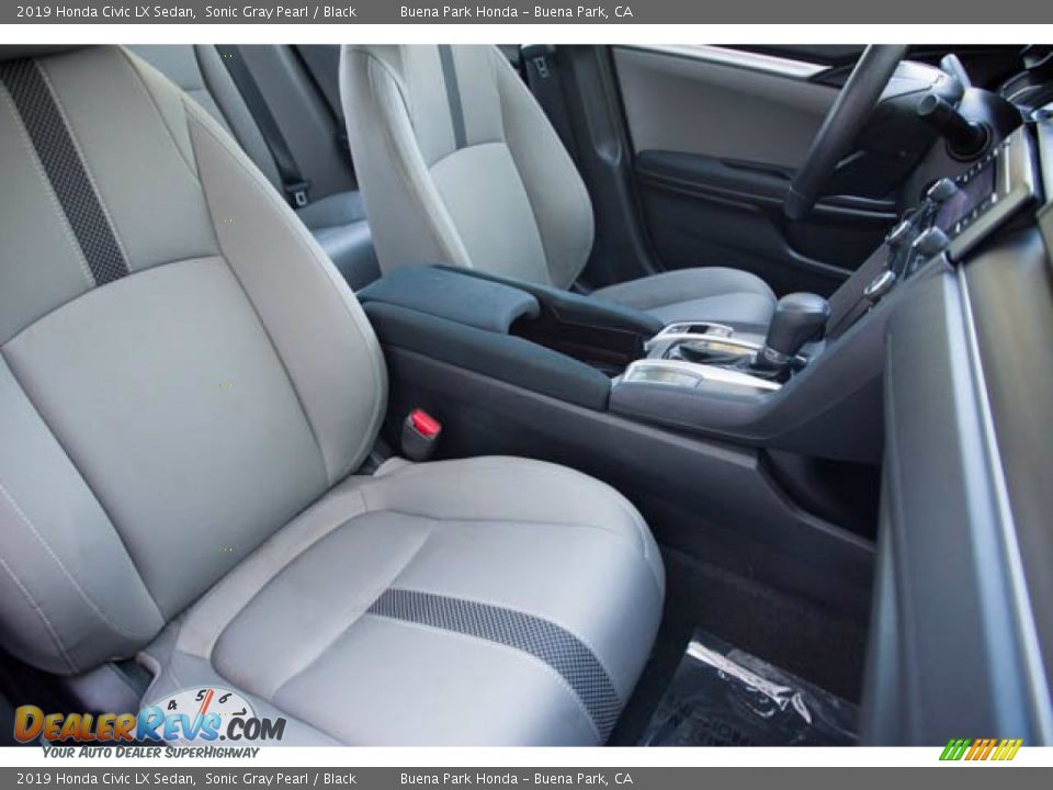 2019 Honda Civic LX Sedan Sonic Gray Pearl / Black Photo #25