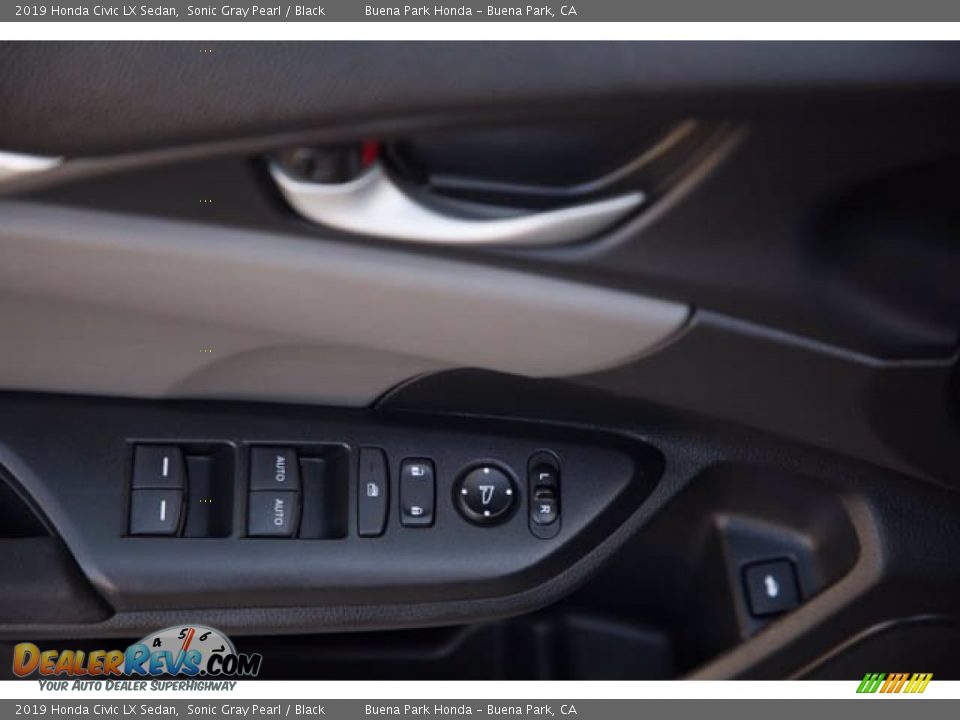 2019 Honda Civic LX Sedan Sonic Gray Pearl / Black Photo #30