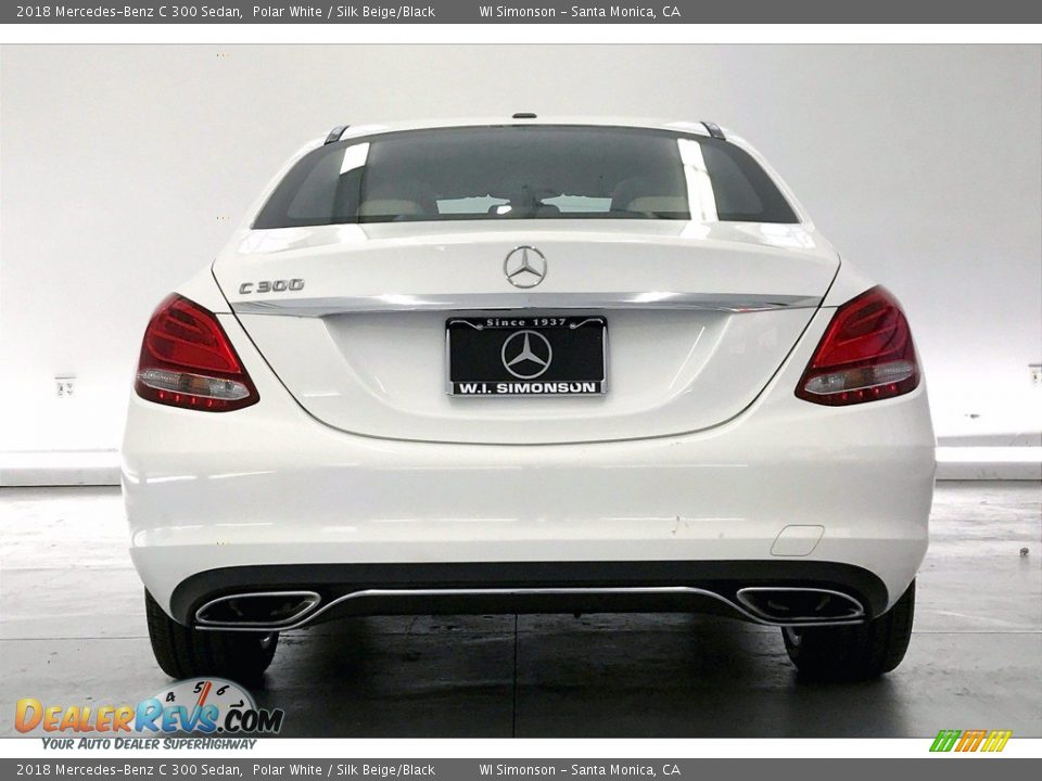 2018 Mercedes-Benz C 300 Sedan Polar White / Silk Beige/Black Photo #3