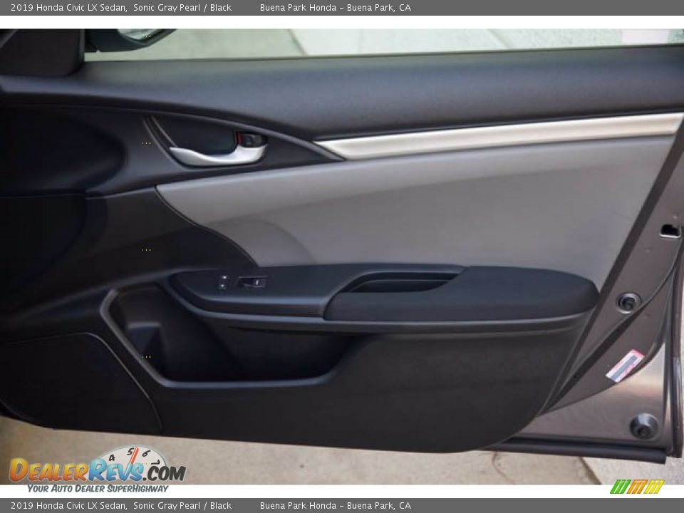2019 Honda Civic LX Sedan Sonic Gray Pearl / Black Photo #33