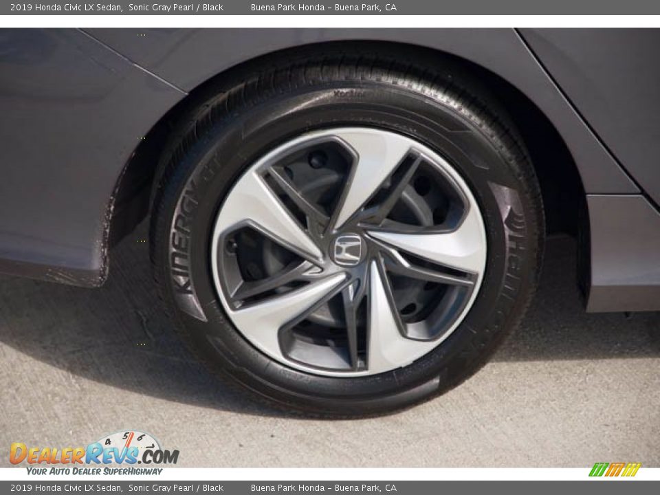 2019 Honda Civic LX Sedan Sonic Gray Pearl / Black Photo #35