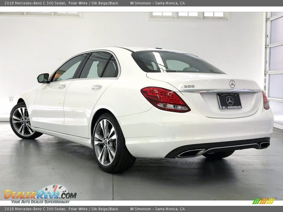 2018 Mercedes-Benz C 300 Sedan Polar White / Silk Beige/Black Photo #10