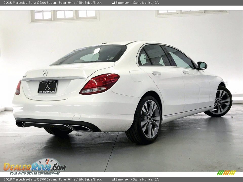2018 Mercedes-Benz C 300 Sedan Polar White / Silk Beige/Black Photo #13