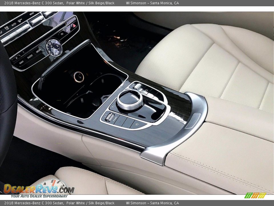 2018 Mercedes-Benz C 300 Sedan Polar White / Silk Beige/Black Photo #17