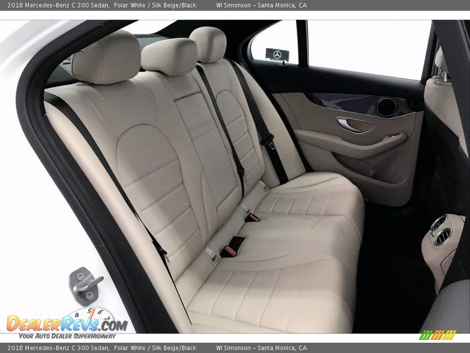 2018 Mercedes-Benz C 300 Sedan Polar White / Silk Beige/Black Photo #19