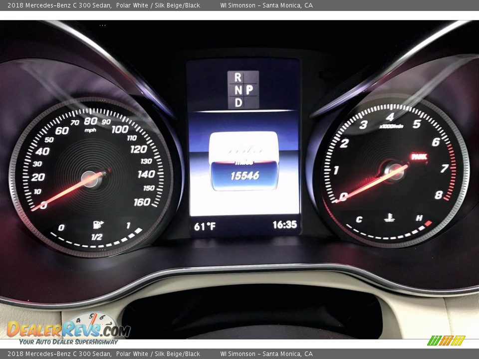2018 Mercedes-Benz C 300 Sedan Polar White / Silk Beige/Black Photo #23