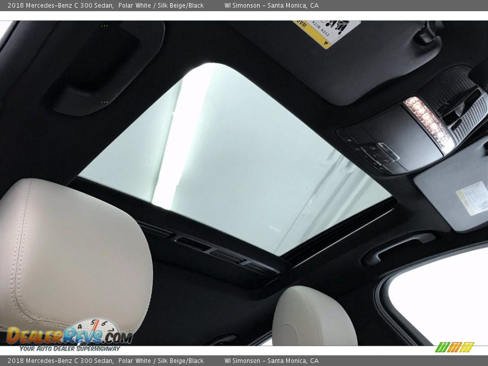 2018 Mercedes-Benz C 300 Sedan Polar White / Silk Beige/Black Photo #24