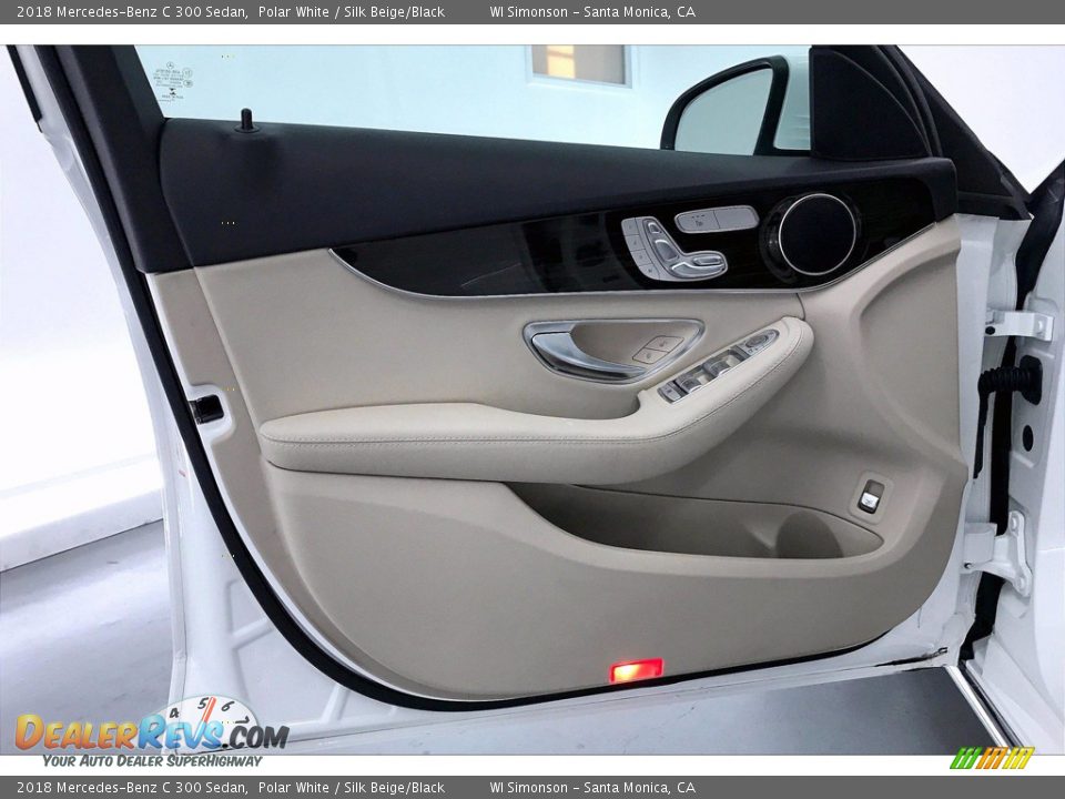 2018 Mercedes-Benz C 300 Sedan Polar White / Silk Beige/Black Photo #25