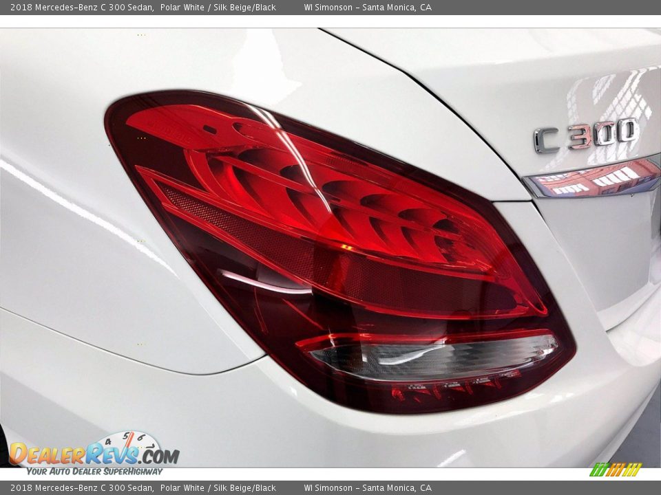 2018 Mercedes-Benz C 300 Sedan Polar White / Silk Beige/Black Photo #28