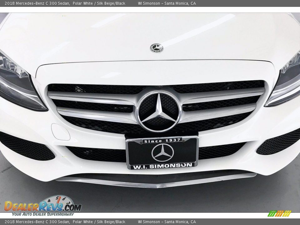 2018 Mercedes-Benz C 300 Sedan Polar White / Silk Beige/Black Photo #29