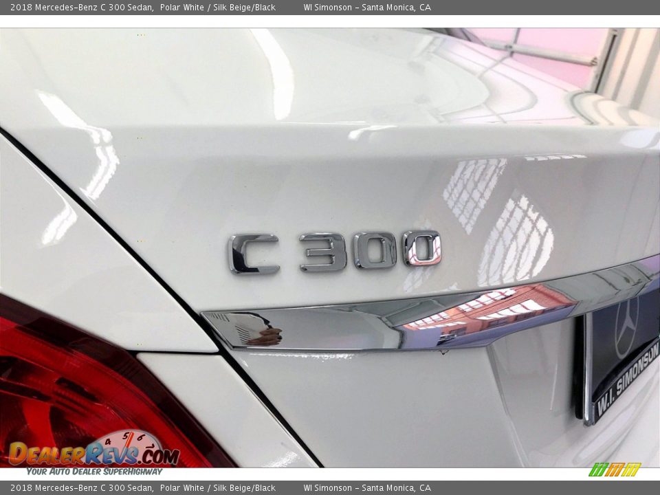 2018 Mercedes-Benz C 300 Sedan Polar White / Silk Beige/Black Photo #30