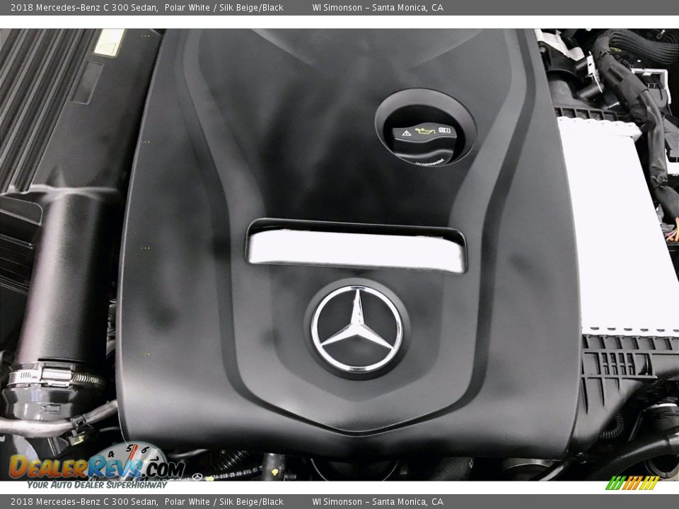 2018 Mercedes-Benz C 300 Sedan Polar White / Silk Beige/Black Photo #31