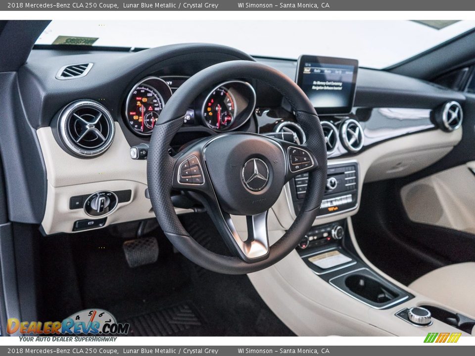 2018 Mercedes-Benz CLA 250 Coupe Lunar Blue Metallic / Crystal Grey Photo #6