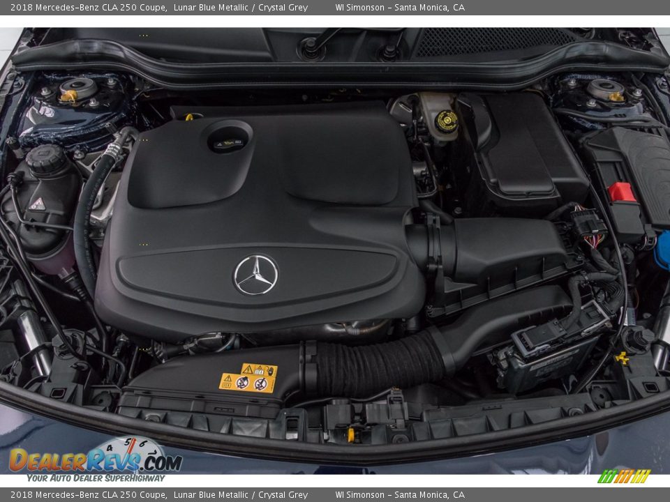2018 Mercedes-Benz CLA 250 Coupe Lunar Blue Metallic / Crystal Grey Photo #8