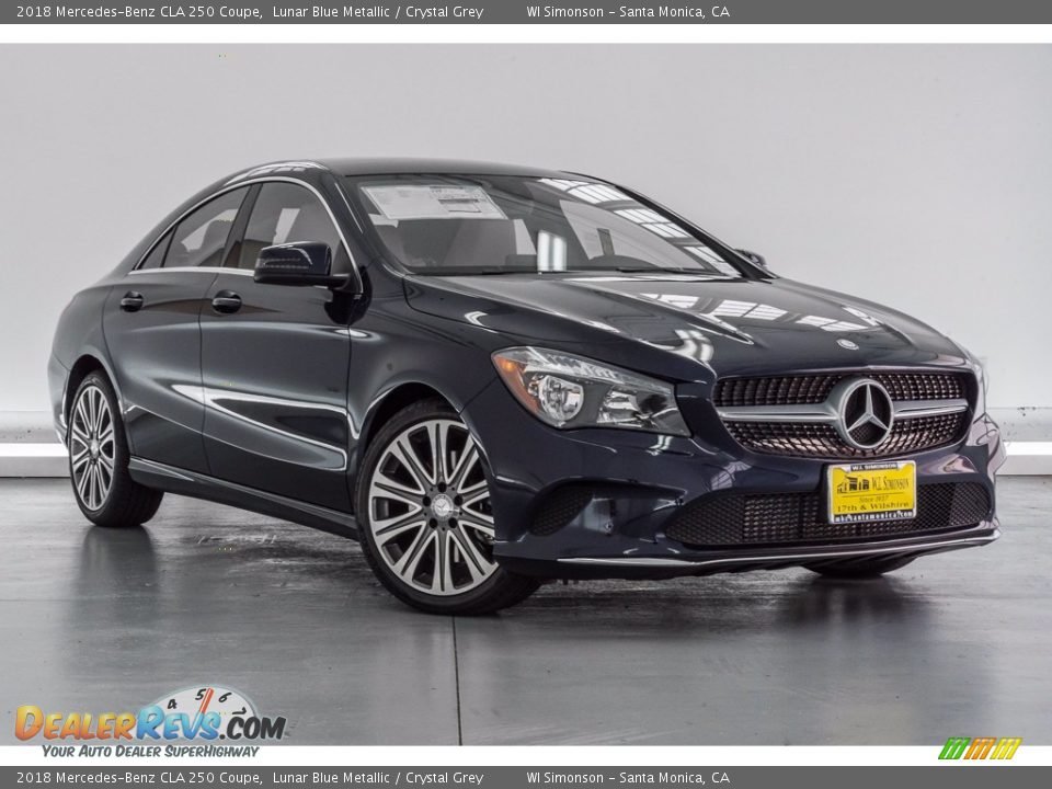 2018 Mercedes-Benz CLA 250 Coupe Lunar Blue Metallic / Crystal Grey Photo #12