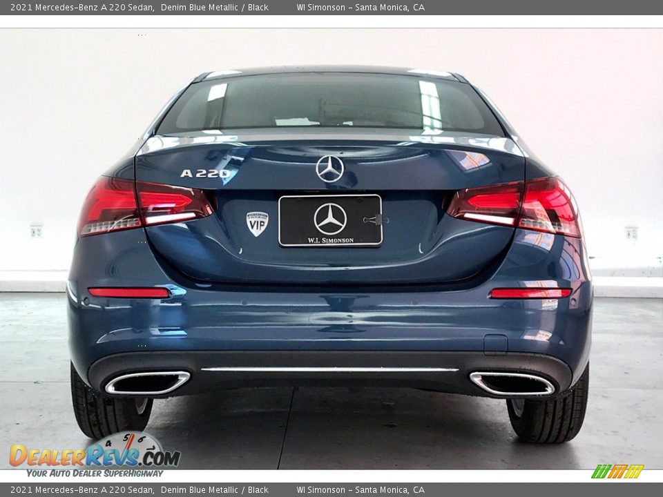 2021 Mercedes-Benz A 220 Sedan Denim Blue Metallic / Black Photo #3