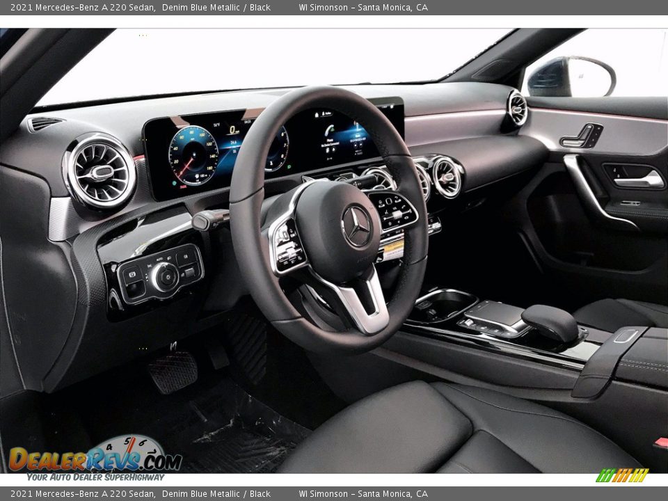2021 Mercedes-Benz A 220 Sedan Denim Blue Metallic / Black Photo #4
