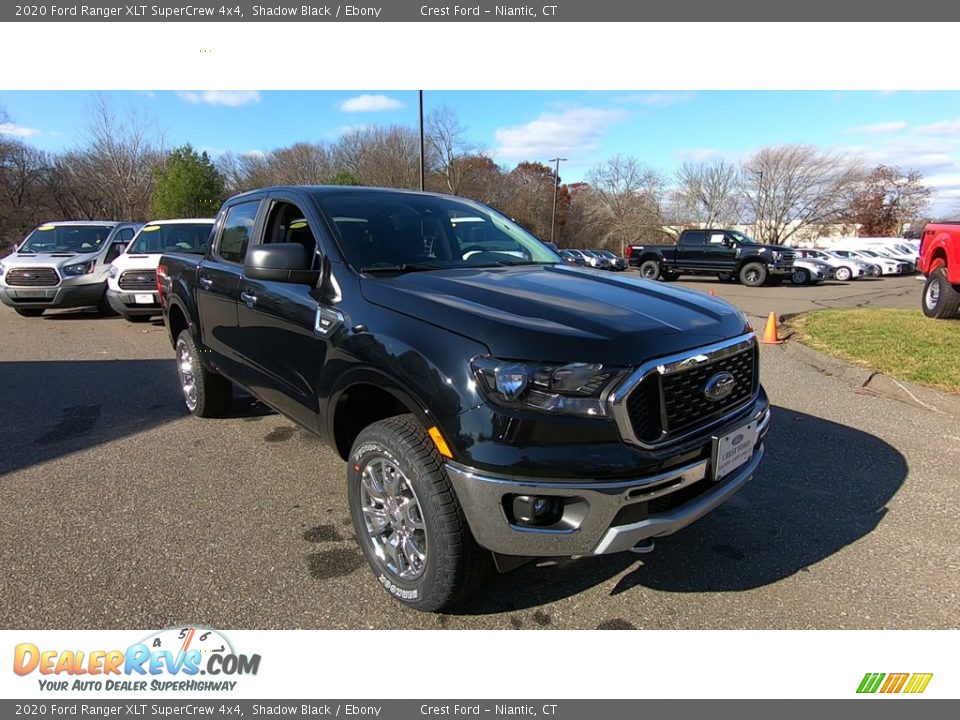 2020 Ford Ranger XLT SuperCrew 4x4 Shadow Black / Ebony Photo #1