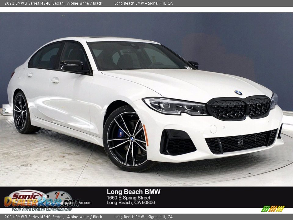 2021 BMW 3 Series M340i Sedan Alpine White / Black Photo #1
