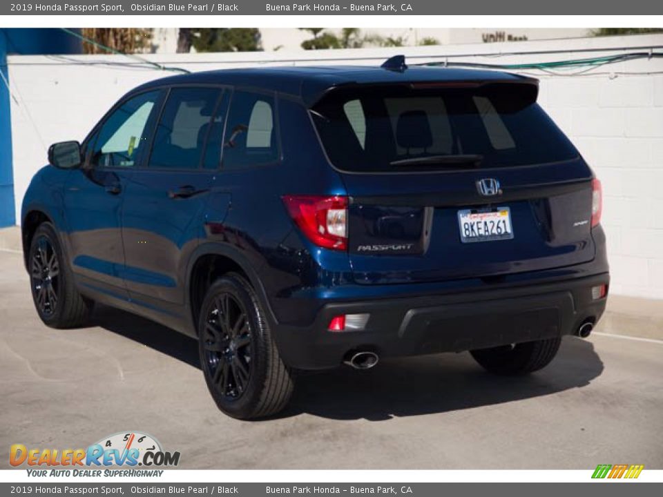 2019 Honda Passport Sport Obsidian Blue Pearl / Black Photo #2