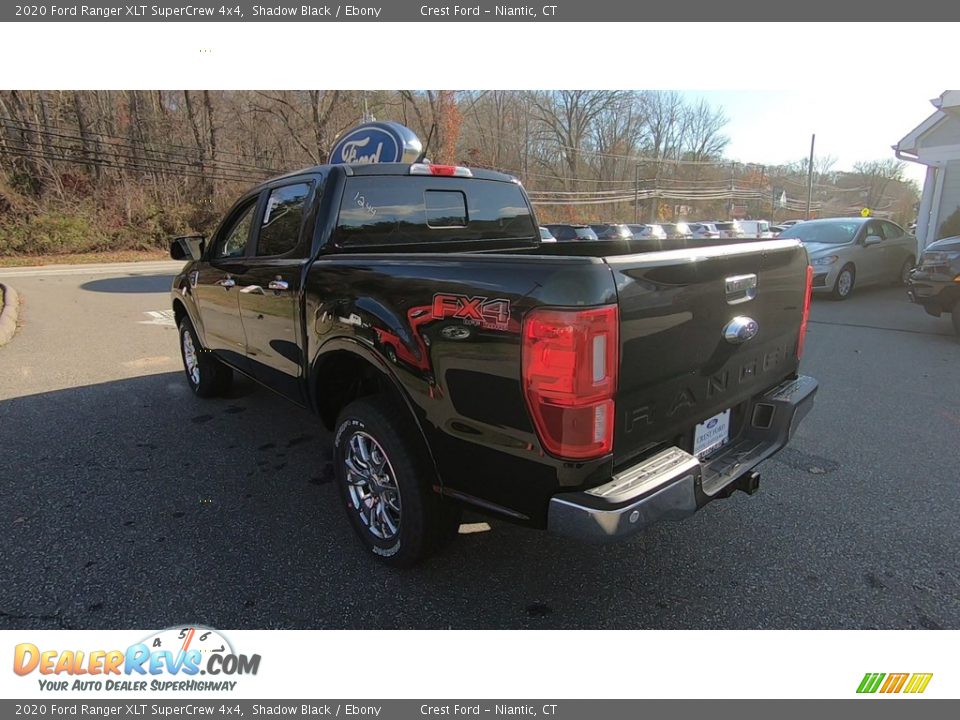 2020 Ford Ranger XLT SuperCrew 4x4 Shadow Black / Ebony Photo #5