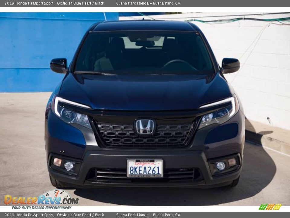 2019 Honda Passport Sport Obsidian Blue Pearl / Black Photo #7