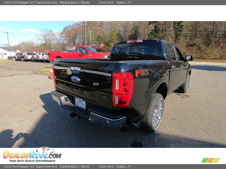 2020 Ford Ranger XLT SuperCrew 4x4 Shadow Black / Ebony Photo #7