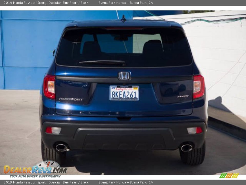 2019 Honda Passport Sport Obsidian Blue Pearl / Black Photo #9