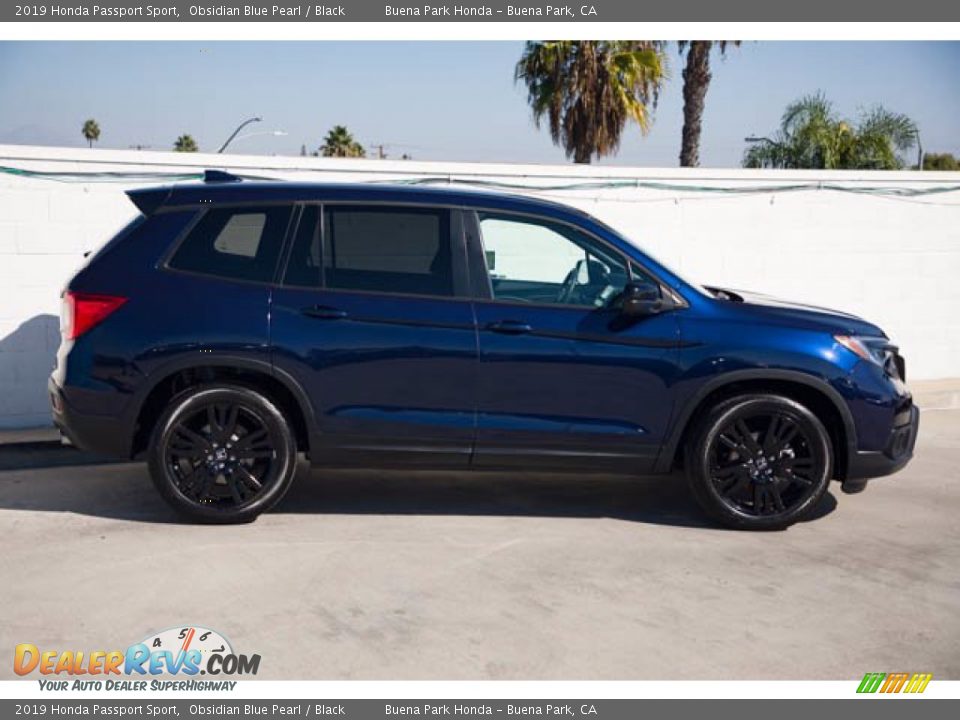 2019 Honda Passport Sport Obsidian Blue Pearl / Black Photo #10