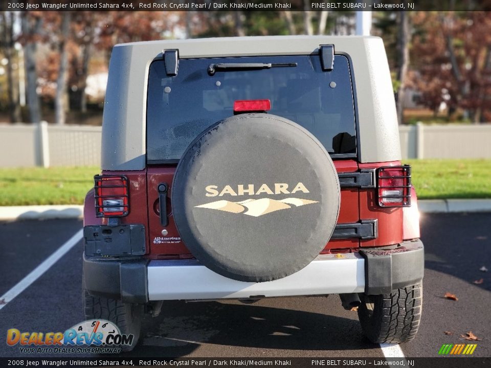 2008 Jeep Wrangler Unlimited Sahara 4x4 Red Rock Crystal Pearl / Dark Khaki/Medium Khaki Photo #2