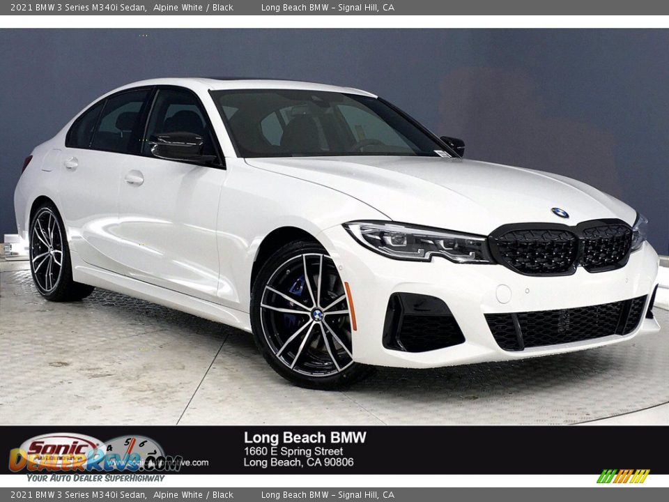 2021 BMW 3 Series M340i Sedan Alpine White / Black Photo #1