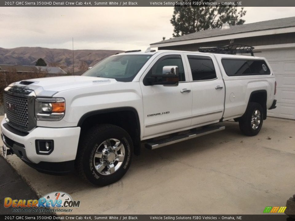 2017 GMC Sierra 3500HD Denali Crew Cab 4x4 Summit White / Jet Black Photo #1