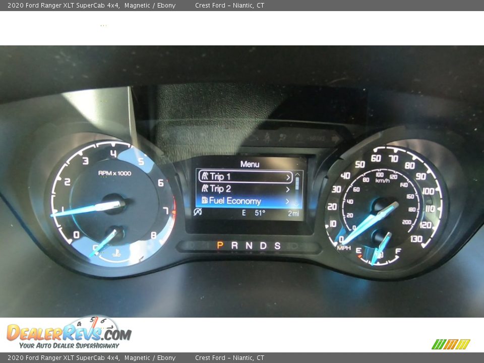 2020 Ford Ranger XLT SuperCab 4x4 Gauges Photo #13