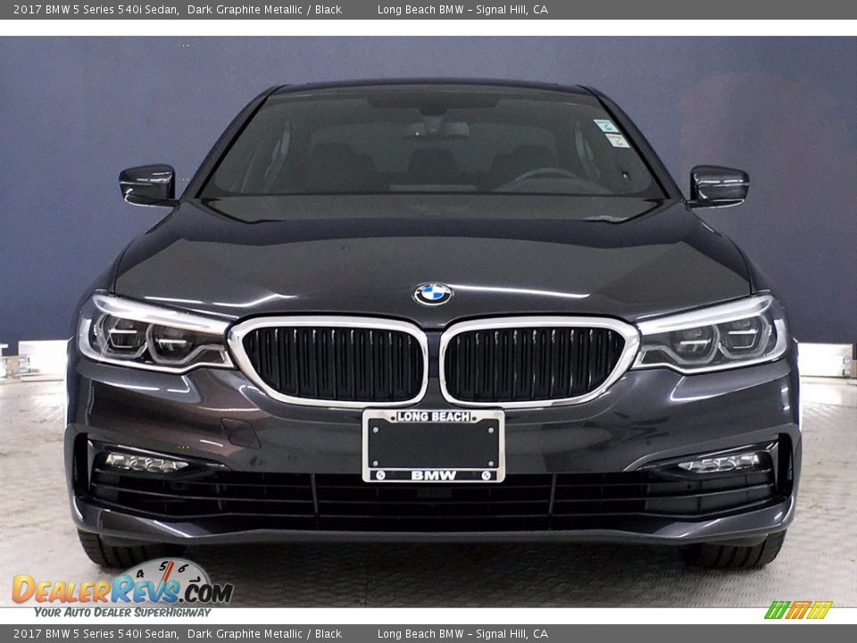 2017 BMW 5 Series 540i Sedan Dark Graphite Metallic / Black Photo #2